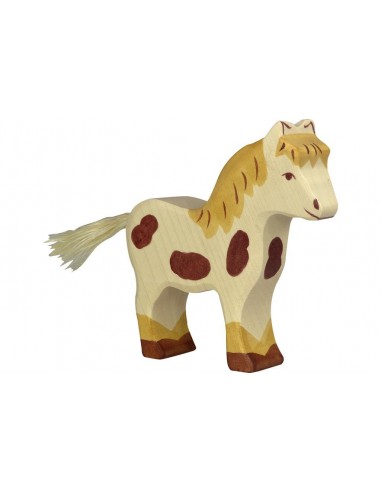 Poney - animaux de la ferme - figurine en bois...