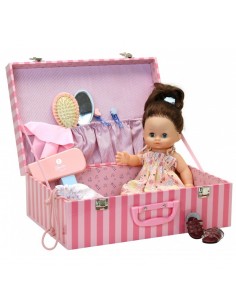 Câlinette 28 cm Julie "dans sa valisette" - PETITCOLLIN 3+