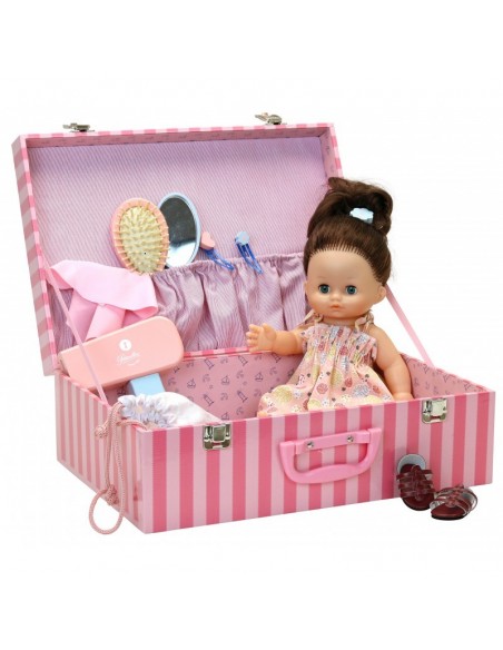 Câlinette 28 cm Julie "dans sa valisette" - PETITCOLLIN 3+