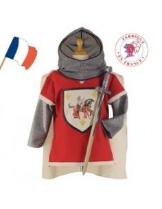 Déguisement Tunique du chevalier rouge LE PANACHE BLANC