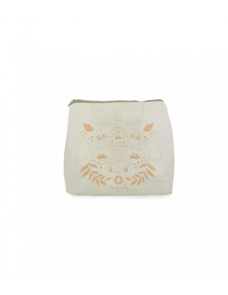 Chaussons cuir Blublu Pesce écume/noir avec semelle antidérapante - EASY PEASY