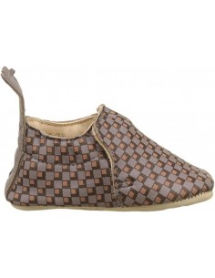 Chaussons cuir Blublu Pixel écorce/cuivre avec semelle... 2