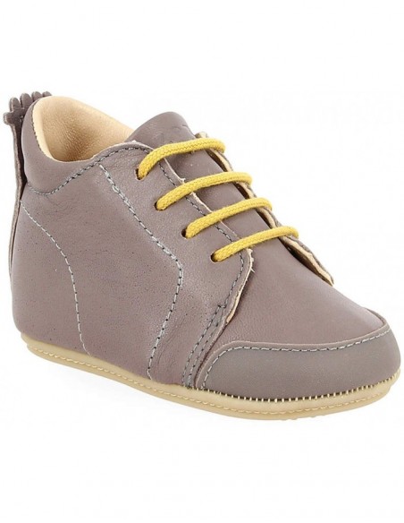 Chaussures pré-marche cuir enfant IGOB écorce EZPZ EASY PEASY