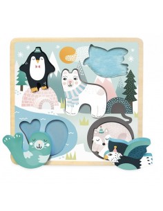 Encastrement tactile en bois Banquise Michelle Carlslund...