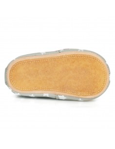 Chaussons cuir Blublu Etoiles avec semelle antidérapante... 2