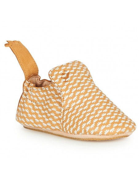 Chaussons cuir Blublu Mono avec semelle antidérapante - EASY PEASY