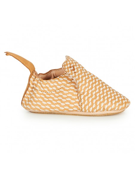 Chaussons cuir Blublu Mono avec semelle antidérapante - EASY PEASY