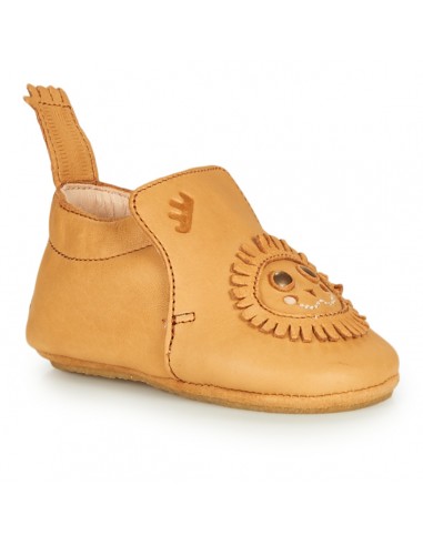 Chaussons Blublu Lion oxi en cuir avec semelle antidérapante - EASY PEASY