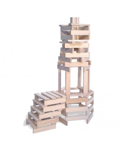 Batibloc classic - 200 planchettes en bois massif - VILAC 3+