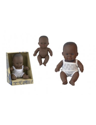 Poupée Bébé sexuée Africain.e 21cm - MINILAND 10M+