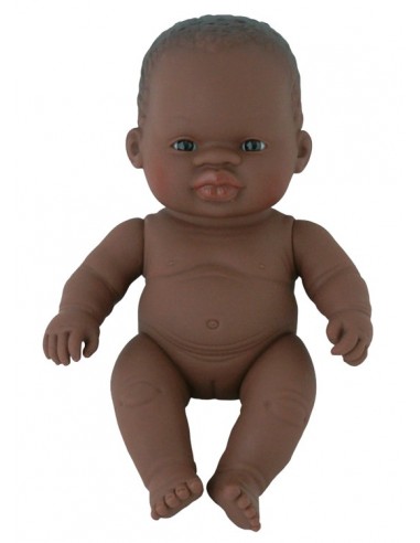 Poupée Bébé sexuée Africain.e 21cm - MINILAND 10M+