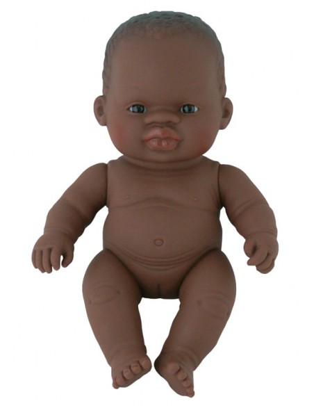 Poupée Bébé sexuée Africain.e 21cm - MINILAND 10M+