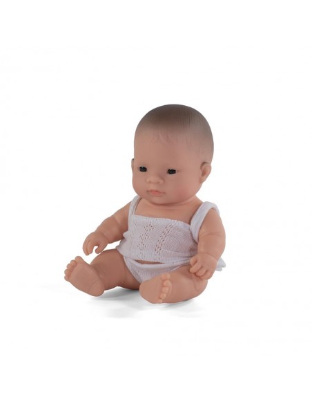 Poupée Bébé sexuée Asiatique 21cm - MINILAND 10M+