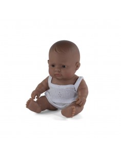 Poupée Bébé sexuée Latino + Habits 21cm MINILAND 10M+
