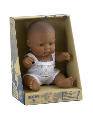 Poupée Bébé sexuée Latino-Americain.e 21cm...