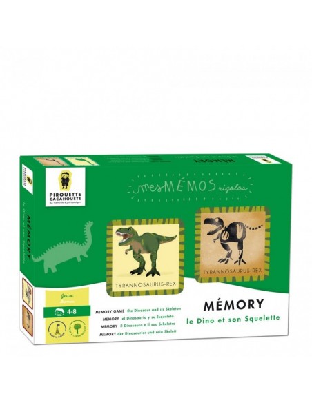 Mes mémos rigolos - Dinos et Squelettes - PIROUETTE CACAHOUETE 4+