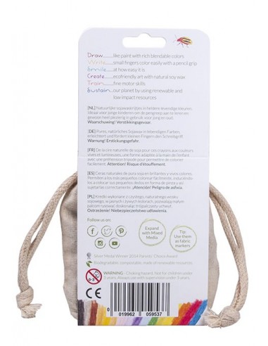 Crayons de cire naturelle 32 couleurs - CRAYON...