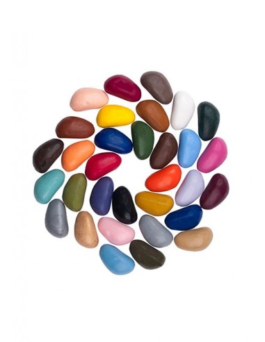 Crayons de cire naturelle 32 couleurs - CRAYON...