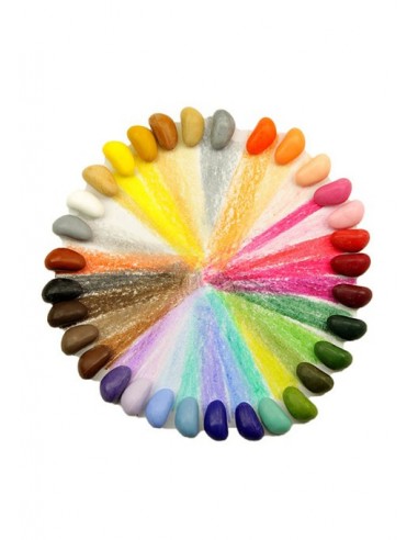 Crayons de cire naturelle 32 couleurs - CRAYON...