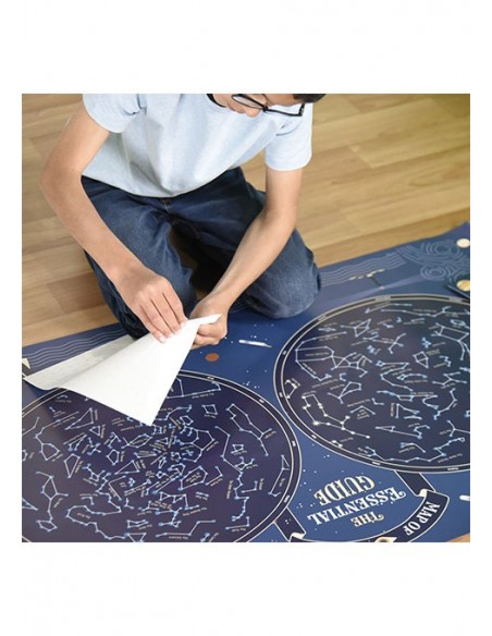 Poster pédagogique + 640 stickers - ÉTOILES PHOSPHORESCENTES - POPPIK 7+