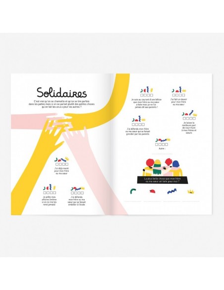 Entre frères et soeurs - livre à remplir à 2, 3 ou 4 - MINUS éditions 5+