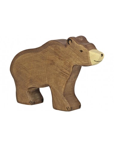 Ours brun - animaux de la forêt- figurine en bois HOLZTIGER