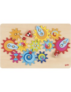 Le grand jeu des engrenages en bois - GOKI 3+