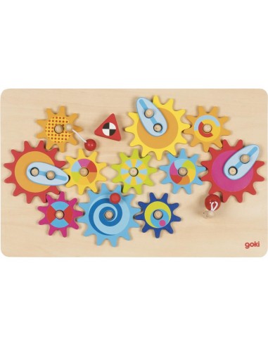 Le grand jeu des engrenages en bois - GOKI 3+
