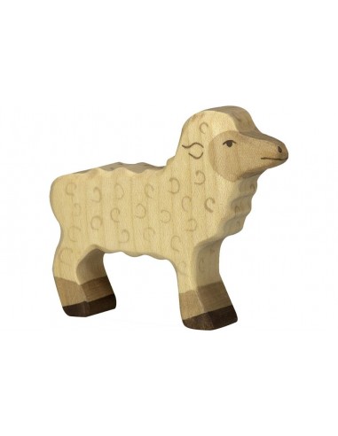 Agneau - animaux de la ferme - figurine en bois HOLZTIGER