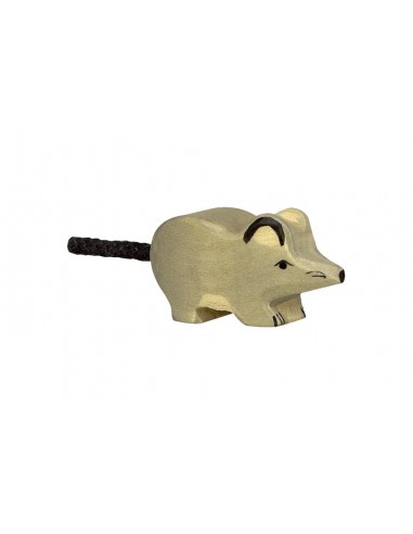 Souris grise - animaux de la ferme - figurine en bois HOLZTIGER