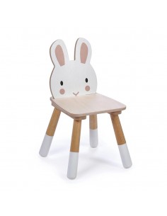 Chaise enfant en bois Forêt - Lapin - TENDER LEAF 3+