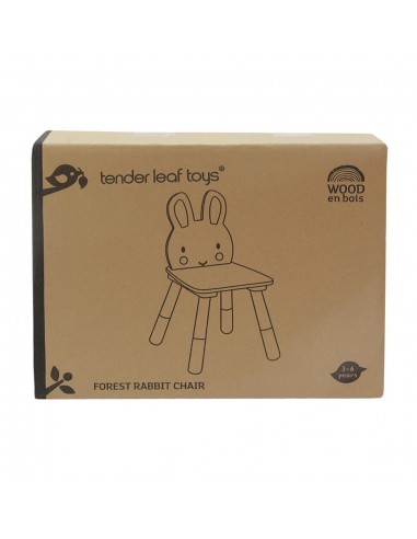 Chaise enfant en bois Forêt - Lapin - TENDER...