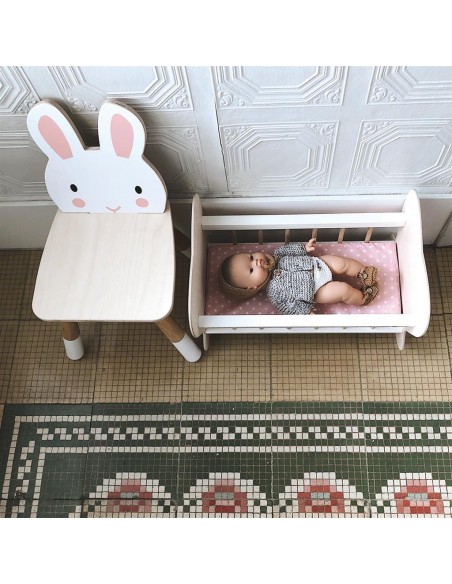 Chaise enfant en bois Forêt - Lapin - TENDER LEAF 3+