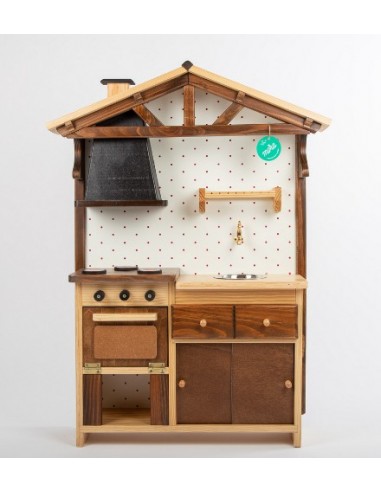 Petite cuisine en bois rustique - MORA PLAY 3+