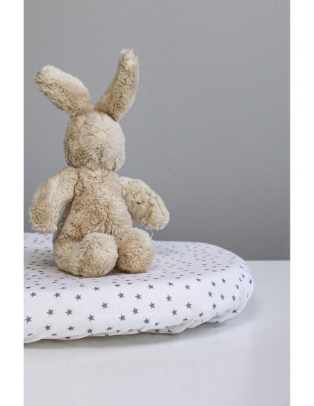 Drap housse COTON BIO motifs Etoiles - Berceau/landau - KADOLIS