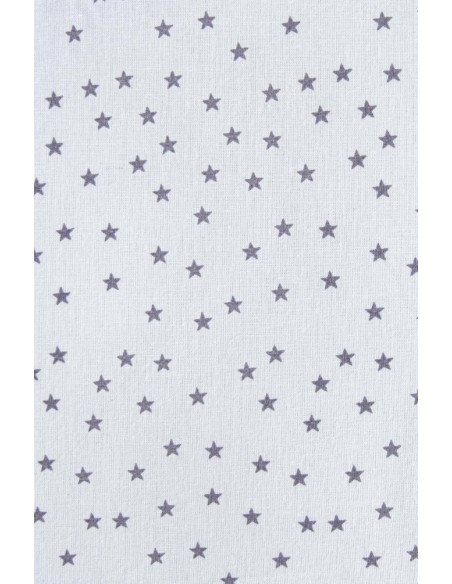 Drap housse COTON BIO motifs Etoiles - Berceau/landau - KADOLIS