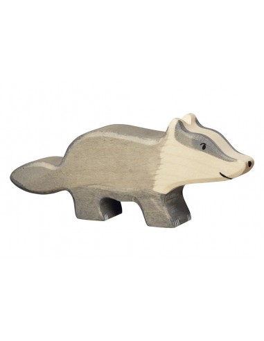 Blaireau - animaux de la forêt - figurine en bois HOLZTIGER