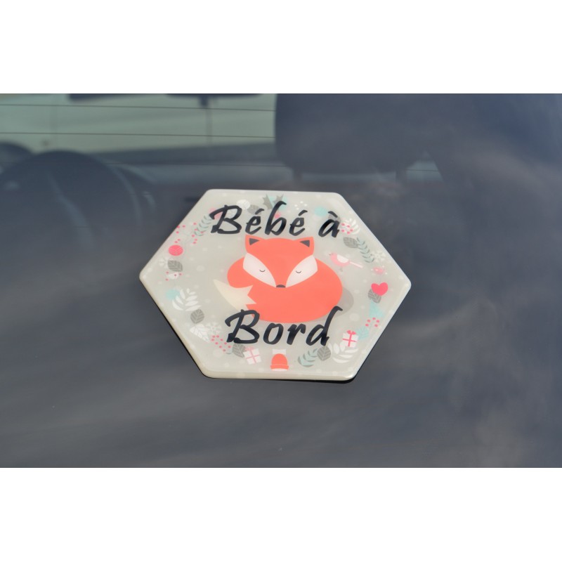 Adhesif Bebe A Bord Renard Irreversible