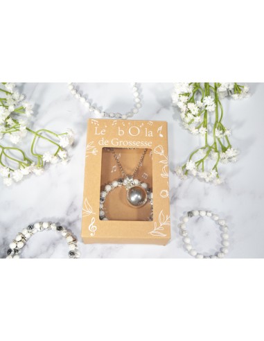 Bracelet d'allaitement - Howlite & magnésite -...