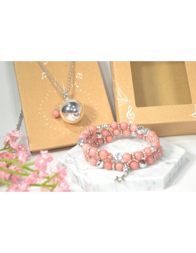 Bracelet d'allaitement - Quartz Rose -...