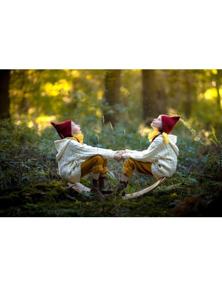 Planche d'équilibre Classique en bois (sans feutre) et bord étagé - WE ROCK!