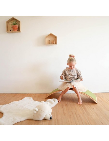 Planche d'équilibre Classique en bois (sans feutre) et bord étagé - WE ROCK!