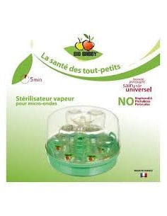 Stérilisateur vapeur pour micro ondes sans BPA - BIO BABBY