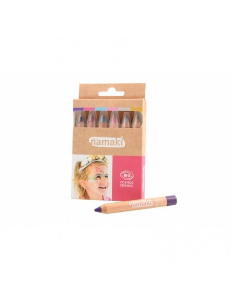 Kit de 6 crayons de maquillage Mondes enchantés - NAMAKI 3+
