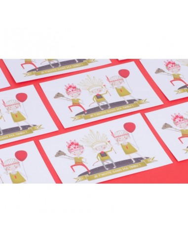Cartes d'anniversaire Ma tribu - Les Jouets libres