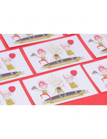 Cartes d'anniversaire Ma tribu - Les Jouets libres