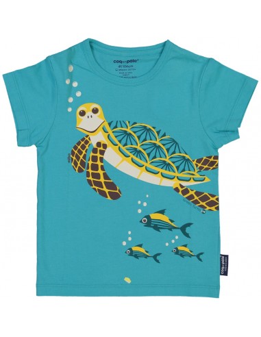 T-shirt Tortue enfant en coton bio - COQ EN PÂTE