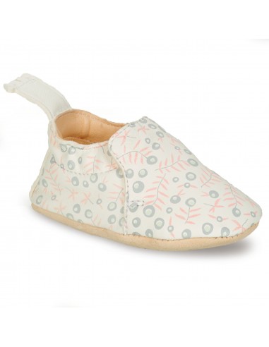 Chaussons cuir bébé Blumoo - Liberty Mou blanc - EZPZ EASY PEASY