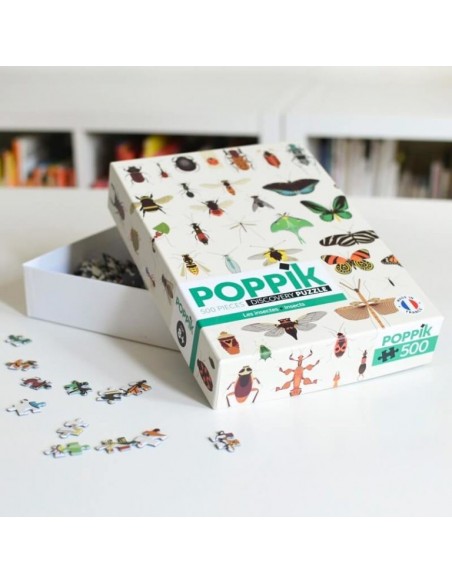 Puzzle éducatif 500 pièces INSECTES - POPPIK 8+
