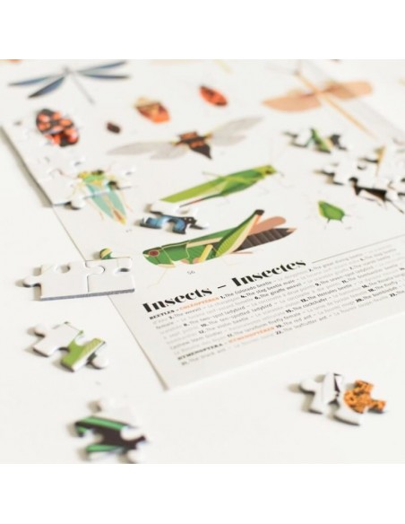Puzzle éducatif 500 pièces INSECTES - POPPIK 8+